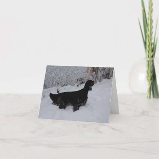 Gordon Setter Note Kaart (Voorkant)