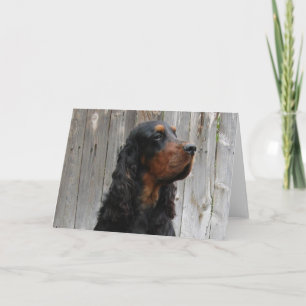 Gordon Setter Note Kaart