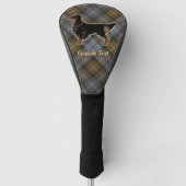 Gordon Setter over Weathered Gordon Golfheadcover (Voorkant)