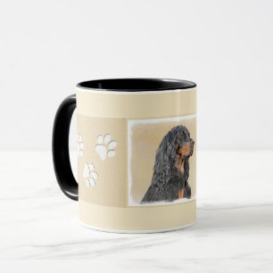 Gordon Setter Painting - Cute Original Dog Art Mok