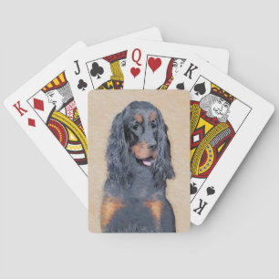 Gordon Setter Painting - Cute Original Dog Art Pokerkaarten