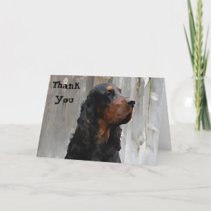 Gordon Setter Painting Hartelijk dank Bedankkaart