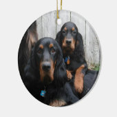 Gordon Setter Pals Foto Ornament (Links)