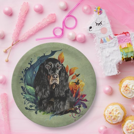 Gordon Setter Papieren Bordje (Feest)