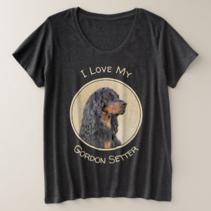 Gordon Setter Peinture - Joli art original chien