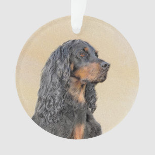 Gordon Setter Peinture - Joli art original chien