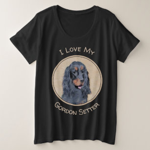 Gordon Setter Peinture - Joli art original chien