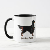 Gordon Setter Pictogram Mok (Links)