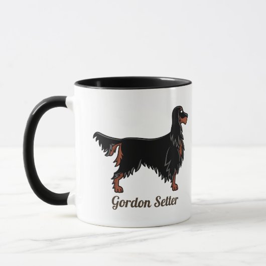 Gordon Setter Pictogram Mok (Links)