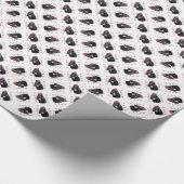 Gordon Setter Santa Paws Cadeaupapier (Hoek)