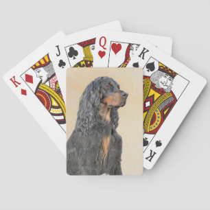 Gordon Setter Schilderij - Mooie Originele Honden Pokerkaarten