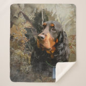 Gordon Setter Sherpa Deken (Voorkant)