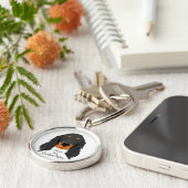 Gordon Setter Sleutelhanger (Zijkant)