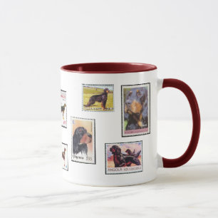 Gordon Setter Stamps of the World Ceramic Mok