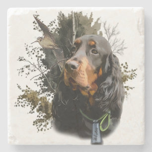 Gordon Setter Stenen Onderzetter