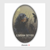 Gordon Setter, Sticker van de jager (Vel)