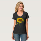 Gordon Setter Sunflower T-shirt (Voorkant volledig)