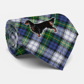 Gordon Setter sur Gordon Cravate Tartan (Roulé)