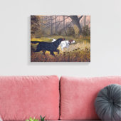 Gordon Setter sur l'impression en points sur toile (Insitu(Salon))