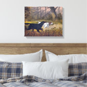 Gordon Setter sur l'impression en points sur toile (Insitu(Chambre))