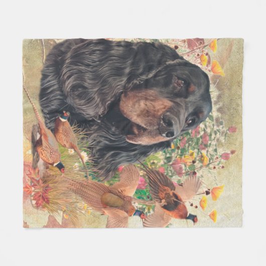 Gordon Setter Tapestry Coffee Mok Sierkussen Bev Fleece Deken (Voorkant (Horizontaal))