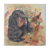 Gordon Setter Tapestry Coffee Mok Sierkussen Bev Tegeltje (Voorkant)