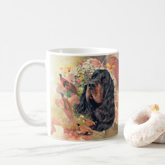 Gordon Setter Tapestry Koffiemok (Met donut)