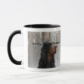 Gordon Setter Tête Peinture sur une Mug en céramiq (Gauche)