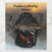 Gordon Setter Wijn Etiket (Enkel label)