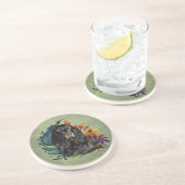 Gordon Setter Zandsteen Onderzetter (Zijkant)