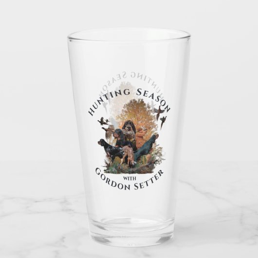 Gordon setters, Art Glas (Achterkant)