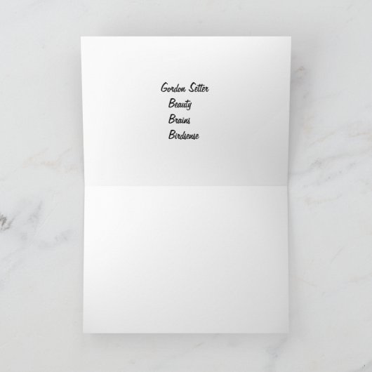 Gordon Setters Forever Friends Note Kaart (Binnen)