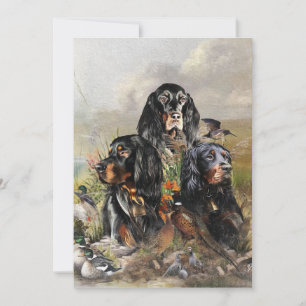 Gordon Setters, Passie voor vogels, Kunst Kaart
