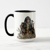 Gordon Setters, Passie voor vogels, Kunst Mok (Links)