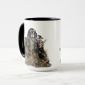 Gordon Setters, Passie voor vogels, Kunst Mok (Voorkant links)