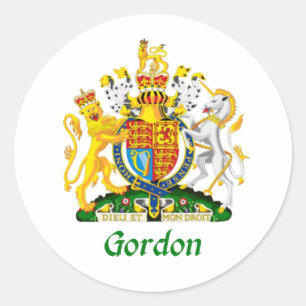 Gordon Shield van Groot-Brittannië Ronde Sticker