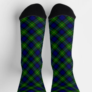 Gordon tartan blauw groen geruit sokken