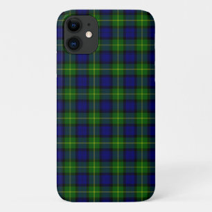 Gordon tartan blauwe groene vleid iPhone 11 hoesje