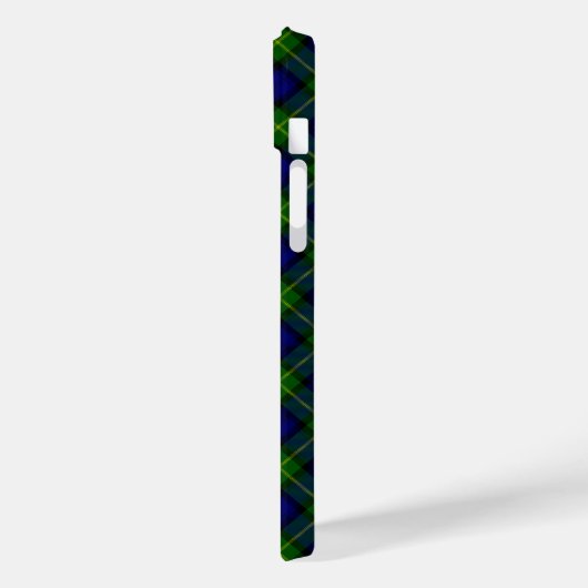 Gordon tartan blauwe groene vleid Case-Mate iPhone case (Achterkant / Links)