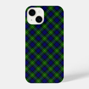 Gordon tartan blauwe groene vleid iPhone 14 hoesje