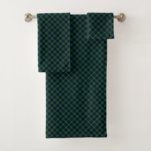 Gordon tartan bleu vert plaid (En situation)