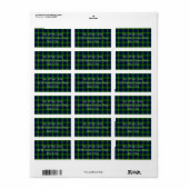 Gordon Tartan Étiquette (Feuille entière)