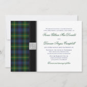 Gordon Tartan Faire-part de mariage an (Devant)