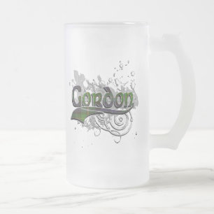 Gordon Tartan Grunge Matglas Bierpul