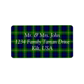 Gordon Tartan Label