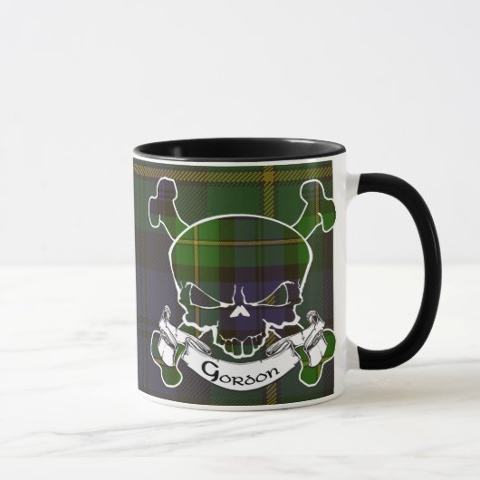 Gordon Tartan Skull Mok (Rechts)