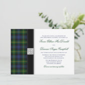 Gordon Tartan Wedding Uitnodiging (Staand voorkant)