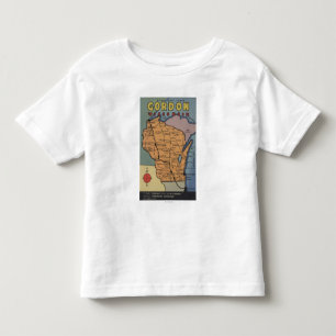 Gordon, Wisconsin - Large Letter Scenes Kinder Shirts