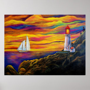 Gordon's Lighthouse Poster