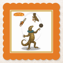 Gordy, goanna juggler kartonnen onderzetters